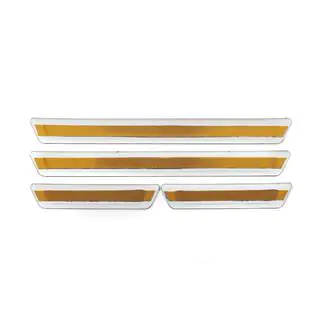 Protectii universale praguri Chevrolet V-3 (4 buc, inox) foto 4