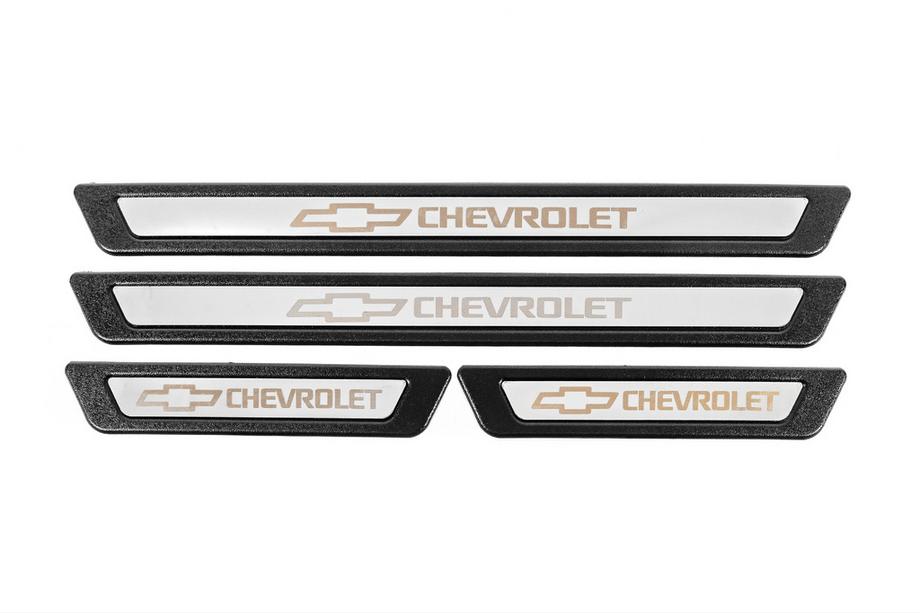 Chevrolet Protectii universale praguri Chevrolet V-3 (4 buc, inox) Foto 2