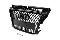 Audi A3 2003-2012 Grila Fata RS-Style (2008-2012, neagra cu crom) foto 2
