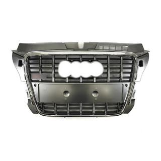 Grila fata S-Style (2008-2012, gri cu crom) Audi A3 2003-2012 foto 1
