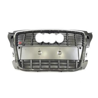 Grila fata S-Style (2008-2012, gri cu crom) Audi A3 2003-2012 foto 2