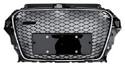 Audi A3 2012-2020 Grila Fata RS-Style (2012-2016, neagra cu crom) foto 1