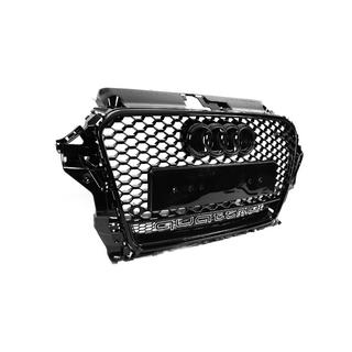 Grila Fata RS-Style cu Inscription Quattro (2012-2016, neagra) Audi A3 2012-2020 foto 3