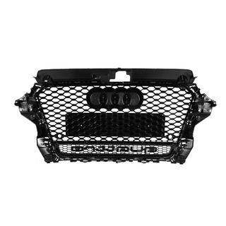 Grila Fata RS-Style cu Inscription Quattro (2012-2016, neagra) Audi A3 2012-2020 foto 4