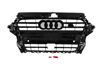 Audi A3 2012-2020 Grila Fata S-Style (2012-2016, neagra) foto 4