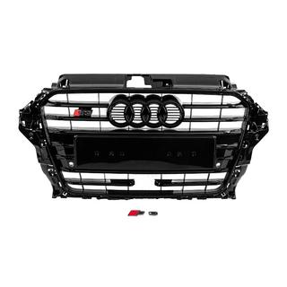 Grila Fata S-Style (2012-2016, neagra) Audi A3 2012-2020 foto 1