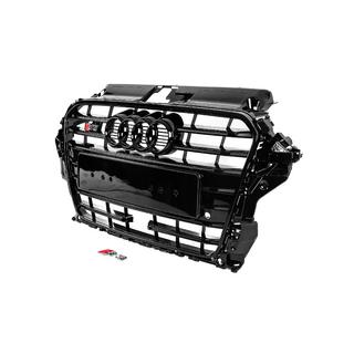 Grila Fata S-Style (2012-2016, neagra) Audi A3 2012-2020 foto 2