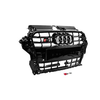 Grila Fata S-Style (2012-2016, neagra) Audi A3 2012-2020 foto 3