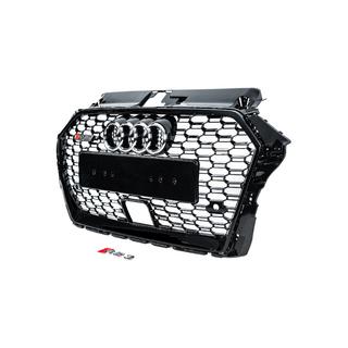 Grila Fata RS-Style (2016-2020, negru-gri) Audi A3 2012-2020 foto 2