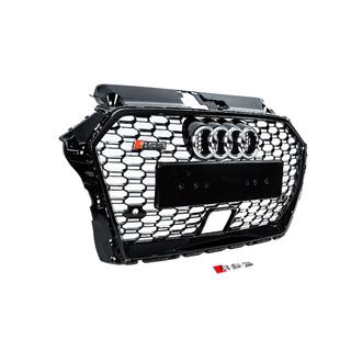 Grila Fata RS-Style (2016-2020, negru-gri) Audi A3 2012-2020 foto 3