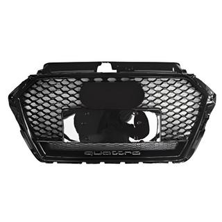 Grila fata RS-style cu inscriptie Quarrto (2016-2020, neagra) Audi A3 2012-2020