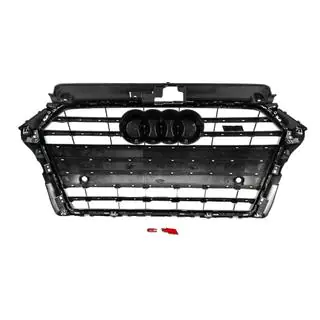 Grila fata S-Style (2016-2020, gri cu crom) Audi A3 2012-2020 foto 4