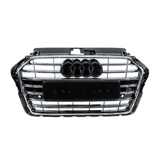 Grila Fata S-Style (2016-2020, Negru cu Crom) Audi A3 2012-2020 foto 1