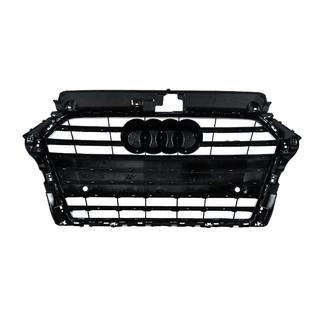 Grila Fata S-Style (2016-2020, Negru cu Crom) Audi A3 2012-2020 foto 4