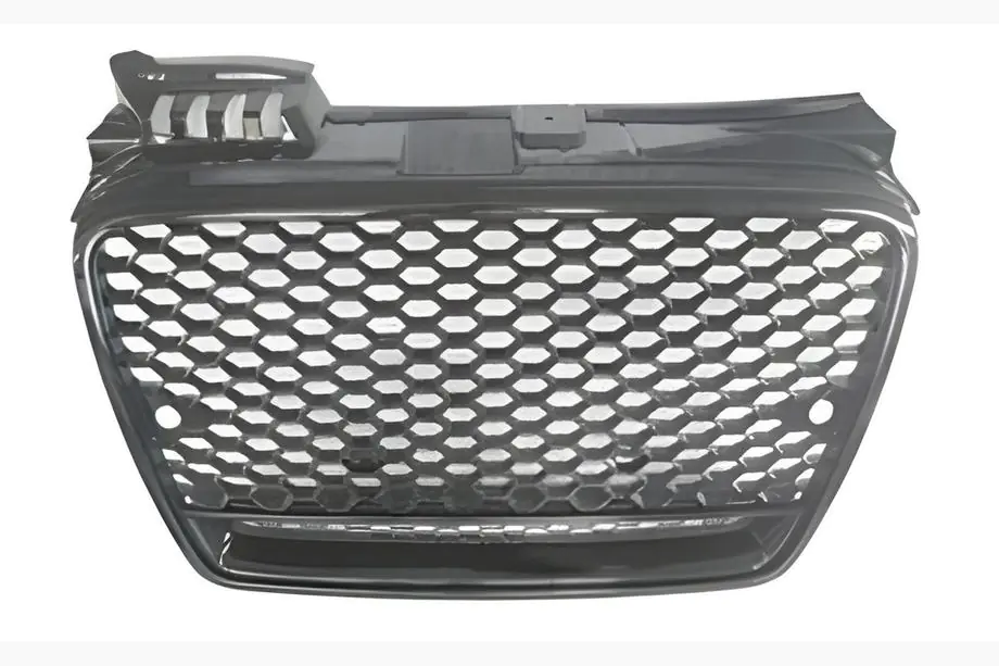 Audi A4 B7 2004-2008 Grila fata RS-Style V-2 (fara logo, neagra cu crom) Image