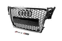 Audi A4 B8 2007-2015 Grila Fata RS-Style V-2 (2007-2011, neagra cu crom) foto 2