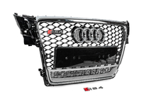 Audi A4 B8 2007-2015 Grila fata cu inscriptie Quattro RS-style (2007-2011, neagra) foto 3