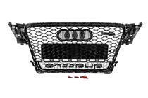 Audi A4 B8 2007-2015 Grila fata cu inscriptie Quattro RS-style (2007-2011, neagra) foto 4