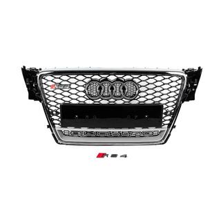 Grila fata cu inscriptie Quattro RS-style (2007-2011, neagra) foto 1