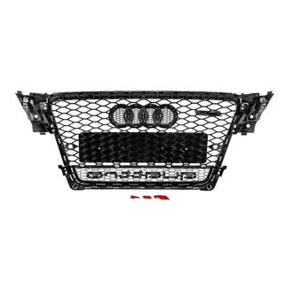 Grila fata cu inscriptie Quattro RS-style (2007-2011, neagra) foto 4