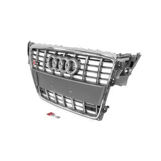 Grila fata RS-Style (2007-2011, gri cu crom) Audi A4 B8 2007-2015 foto 2
