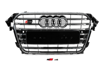 Audi A4 B8 2007-2015 Grila fata S-Style (2012-2015, neagra cu crom) foto 1