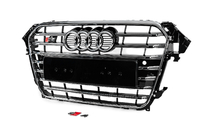 Audi A4 B8 2007-2015 Grila fata S-Style (2012-2015, neagra cu crom) foto 2