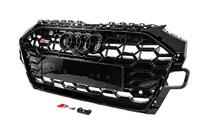 Audi A4 B9 2015-2024 Grila fata S-style (2019-2024, neagra) foto 2