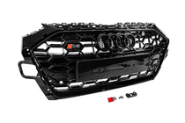 Audi A4 B9 2015-2024 Grila fata S-style (2019-2024, neagra) foto 3