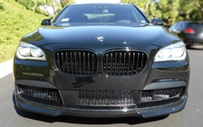 BMW 7 Series F01/F02 2008-2015 Grila Rinichi 1 Bara (Negru Lucios) foto 1