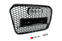 Audi A6 C7 2011-2017 Grila fata neagra RS-style (2011-2014) foto 2