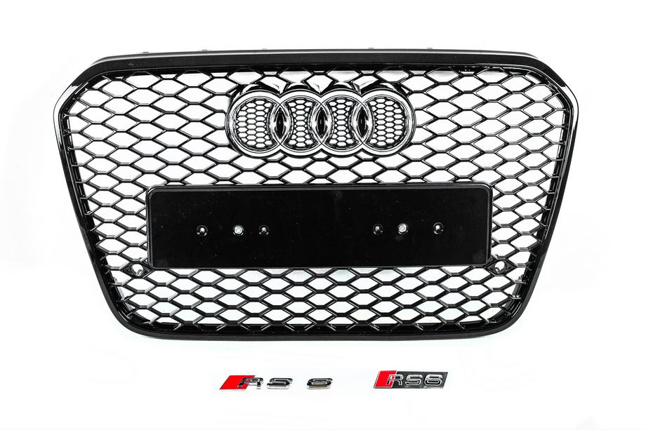 Audi A6 C7 2011-2017 Grila fata neagra RS-style (2011-2014) Image