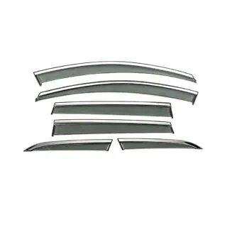 Deflectoare geamuri cu ornament cromat Niken Luxury (6 buc) foto 3