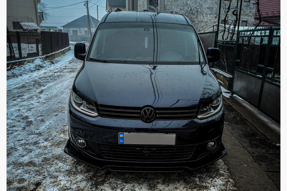 Volkswagen Caddy 2010-2015 Lip frontal Niken Black (ABS) Foto 2