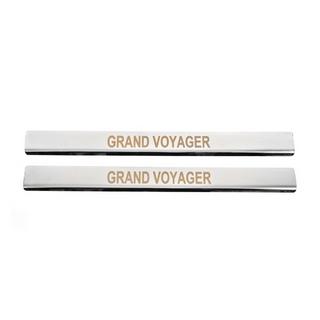 Protectii prag Carmos (2 buc, inox) Chrysler Voyager 2008-2016 foto 1