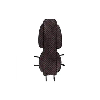 Husa scaun ECO (1 buc, Neagra cu cusatura rosie) foto 1