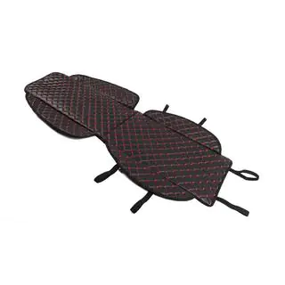Husa scaun ECO (1 buc, Neagra cu cusatura rosie) foto 2