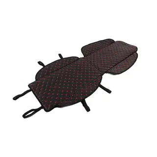 Husa scaun ECO (1 buc, Neagra cu cusatura rosie) foto 3