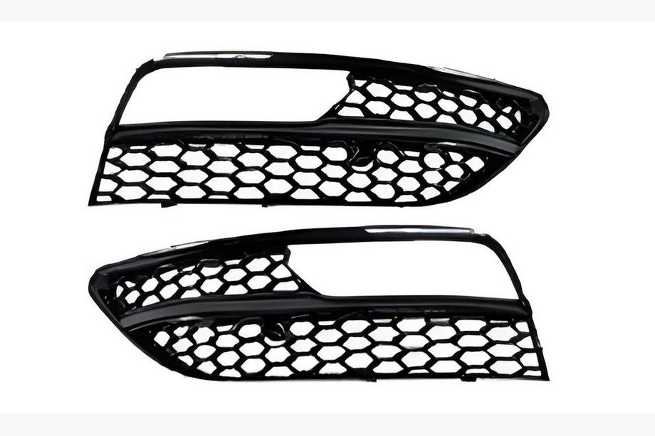 Audi A3 2012-2020 Grile proiectoare ceata RS-Style V-1 (2012-2016, 2 buc, Negru) Image