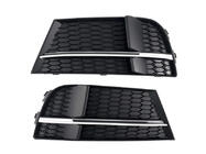 Audi A3 2012-2020 Grile proiectoare ceata S-Style V-2 (2016-2020, 2 buc, Negru) foto 1