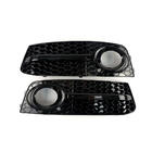 Audi A4 B8 2007-2015 Grile Faruri Ceata RS-Style (2007-2011, 2 buc, Negru) foto 2