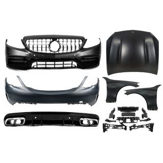 Kit caroserie cu capota si aripi (C63 AMG) Mercedes C-сlass W205 2014-2021 foto 1
