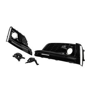 Grile proiectoare ceata cu proiectoare ceata (2016-2019, 2 buc, Negru) Audi A5 2016-2025 foto 2