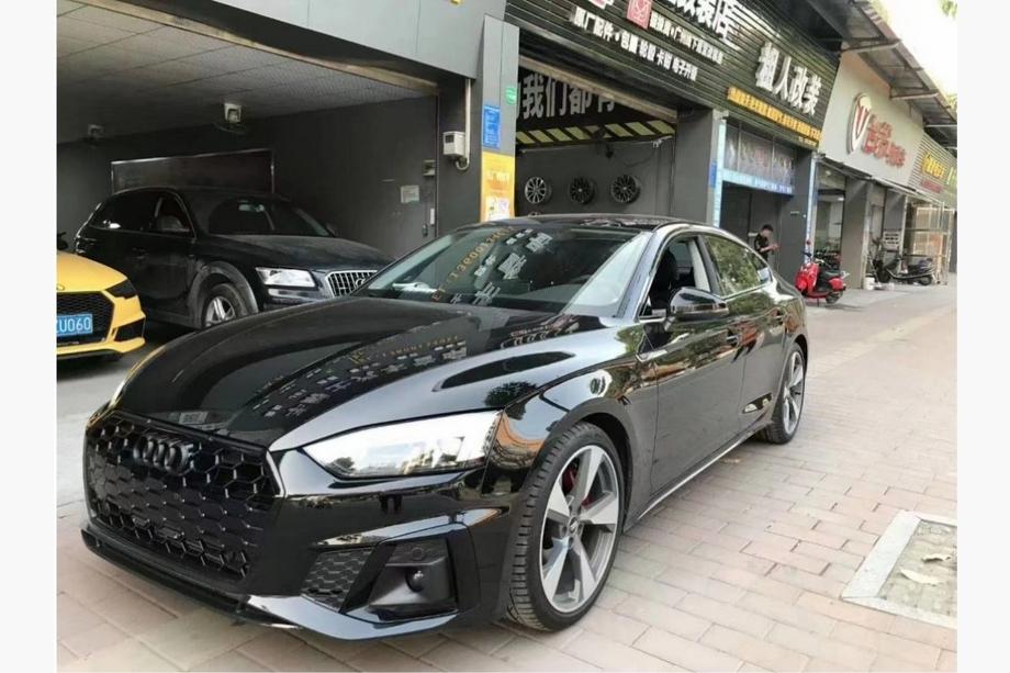Audi A5 2016-2025 Grile proiectoare ceata cu proiectoare ceata RS-Style (Pentru S-Line, 2020-2025, 2 buc, Negru) Foto 1