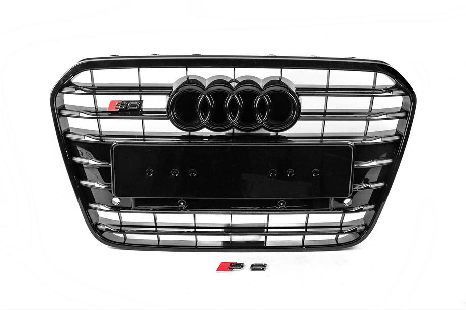 Audi A6 C7 2011-2017 Grila fata neagra cu rama neagra S-Style (2011-2014) Image