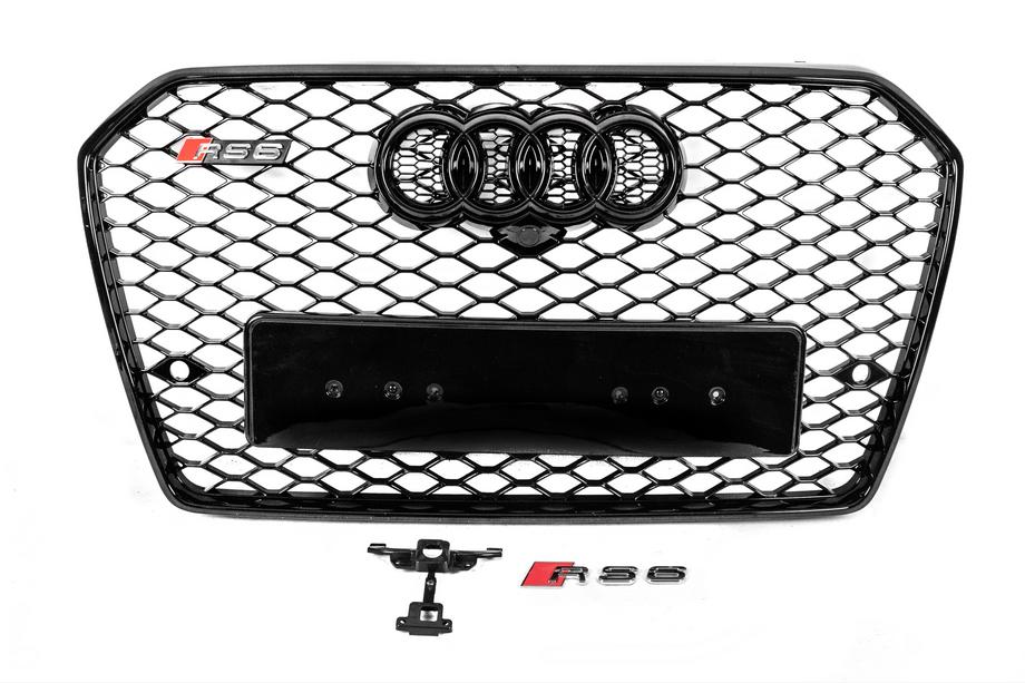 Audi A6 C7 2011-2017 Grila fata neagra RS-style (2014-2017) Image