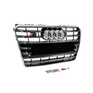 Grila fata S-Style (2010-2014, neagra cu crom) foto 3