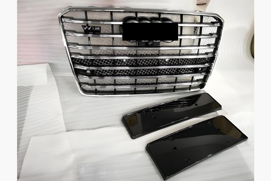 Audi A8 2010-2018 Grila fata (2014-2018, neagra cu crom) Image
