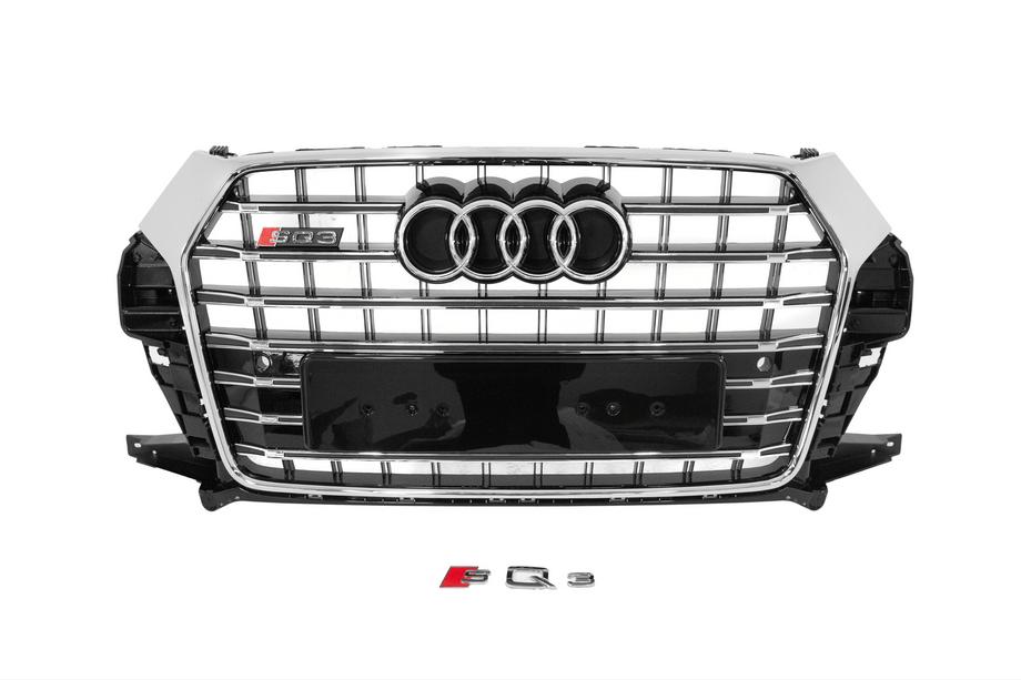 Audi Q3 2011-2019 Grila Fata RSQ-Style (2015-2019, neagra cu crom) Foto 1