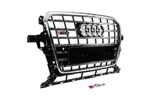 Audi Q5 2008-2017 Grila fata SQ-Style (2012-2017, neagra cu crom) foto 3